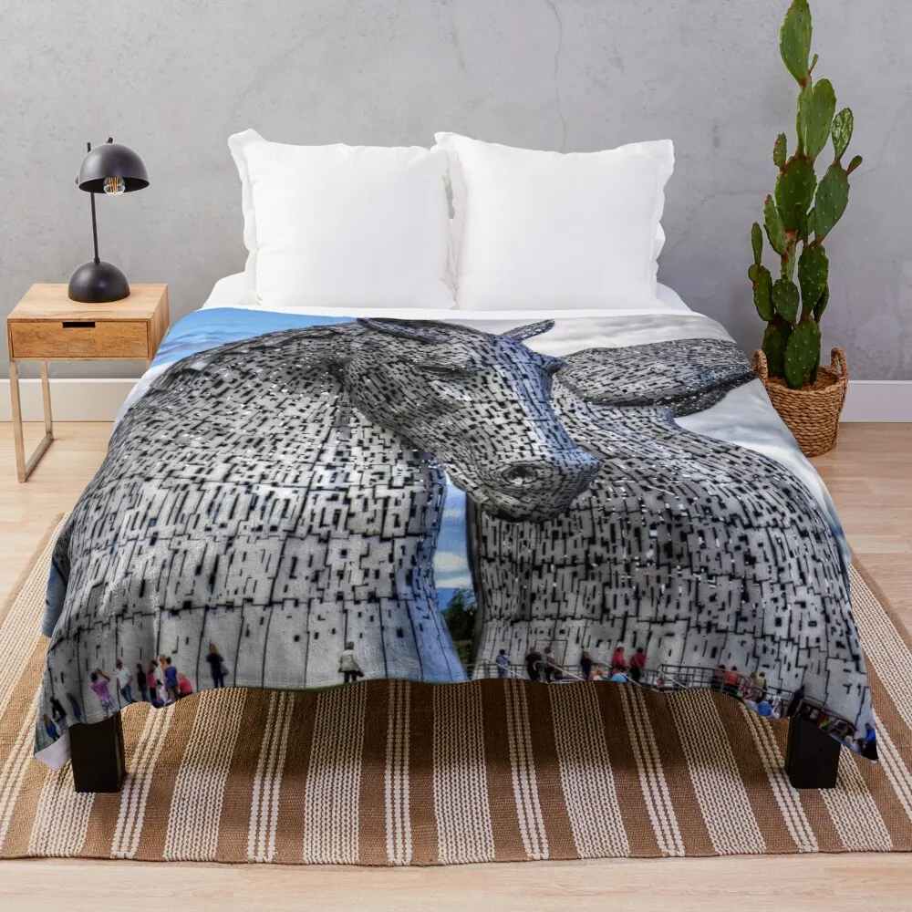 The Kelpies Throw Blanket Sofa Blanket Blanket For Sofa