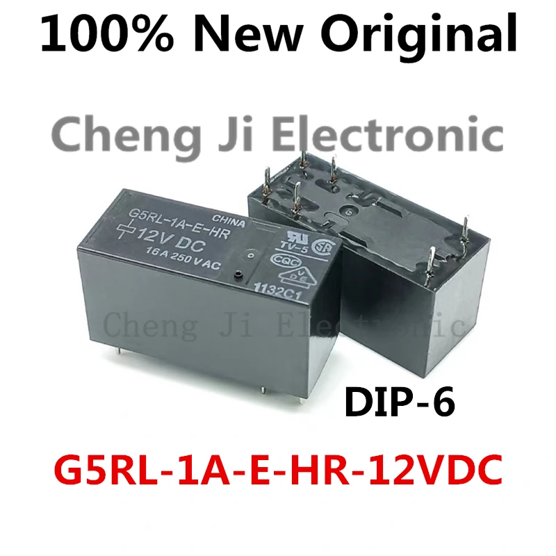 5PCS/Lot G5RL-1A-E-HR-5VDC 、G5RL-1A-E-HR-12VDC 、G5RL-1A-E-HR-24VDC DIP-6 New Original Power Relay G5RL-1A-E-HR