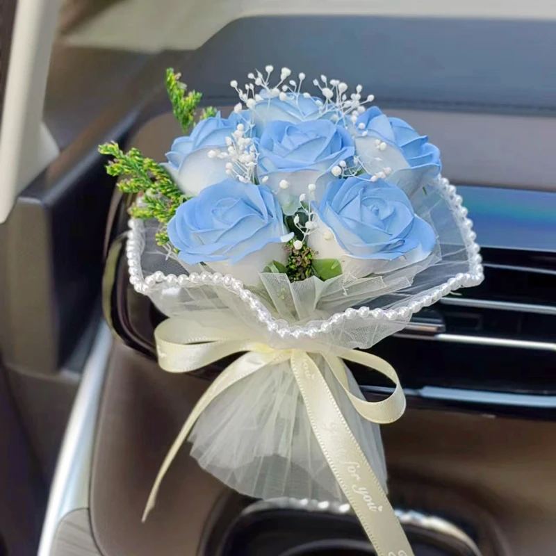 

Car out trend small bouquet perfume aromatherapy clip eternal soap rose creative decoration car air conditioner gift