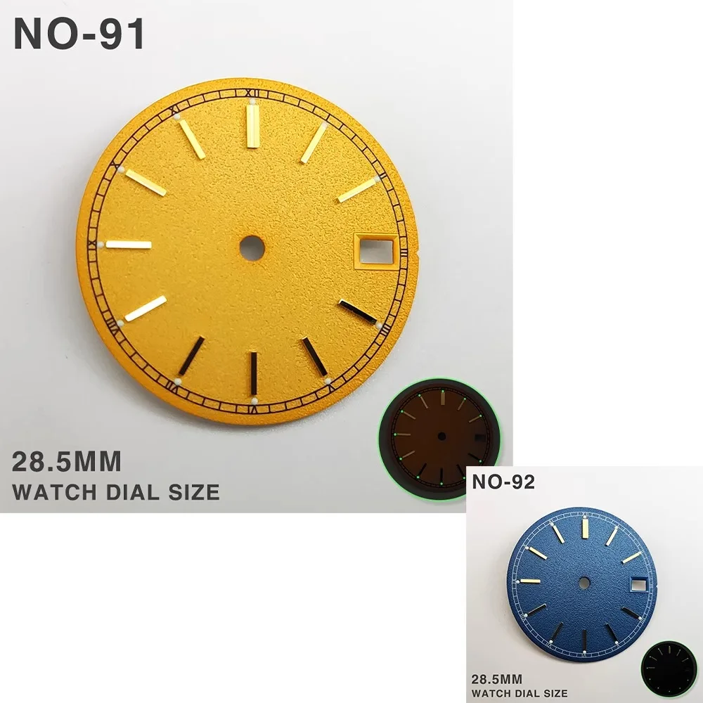 28.5MM CONVERSION PARTS The NH35 dial gold watch literally fits the NH36/4R movement