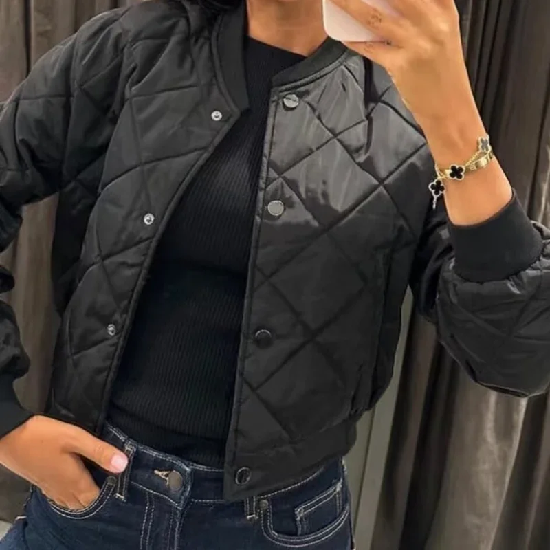 Fashion Women's Short Coat Simple Comfortable Button Down Casual Long Sleeve Jacket Autumn 2025 Street Wear Outerwear Jacket