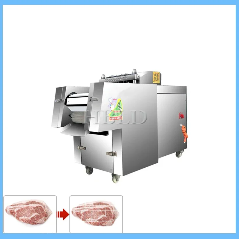 

Commercial Fully Automatic Bone Saw Machine, High Yield Frozen Chicken, Fish, And Pig Rib Cutting Machine