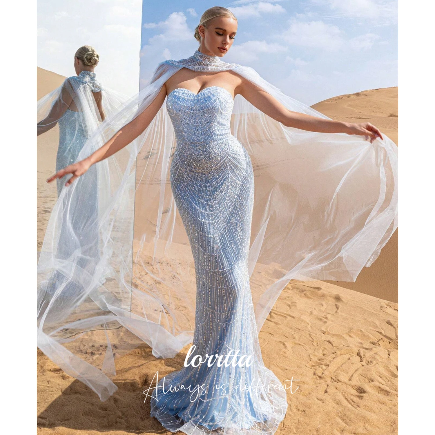

Lorrtta Customized Party Dress Happy Sharon Evening Dresses 2025 Woman Mermaid Special Occasion Dress Prom Dresses فساتين سهرة
