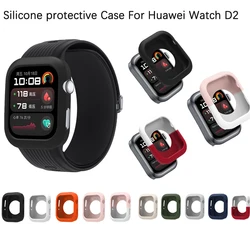 For Huawei Watch D2 Soft Silicone Case Cover Smartwatch Protector Shell Hollow Shockproof Protection Frame TPU Cases Accessories