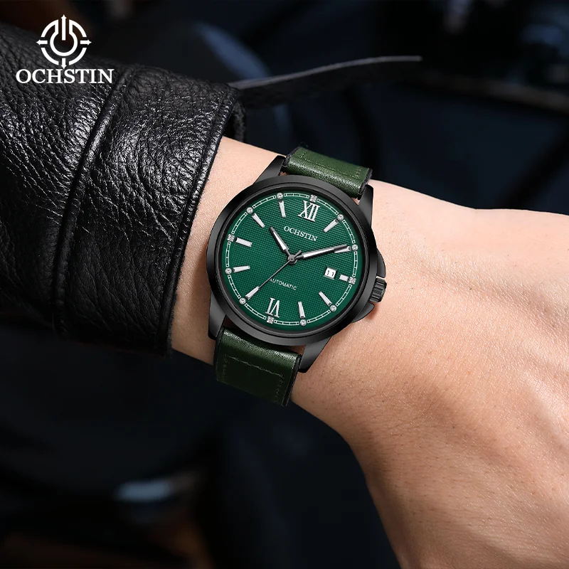 OCHSTIN Daily‑commute Men's Premium Wristwatch Automatic Mechanical Movement Magnetic Closure Strap Waterproof Business Clock