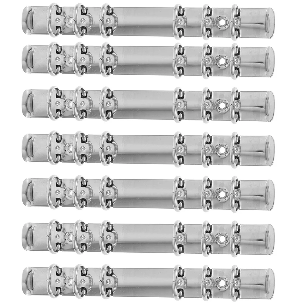 

7Pcs A6 6-Ring Binder Mechanisms Metal Loose Leaf Smooth Surface Easy to Add Or Remove Pages Binder Spine Inserts
