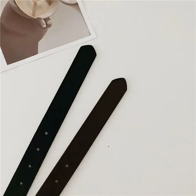 2013 new Korean fashion wild belt Chic students casual retro simple square buckle belt trouser belt men and women image 6