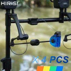 Hirisi Carp Fishing Swinger Set Fishing Bite Indicator with LED Light 4 pieces in Case  Fishing Tackle B2031