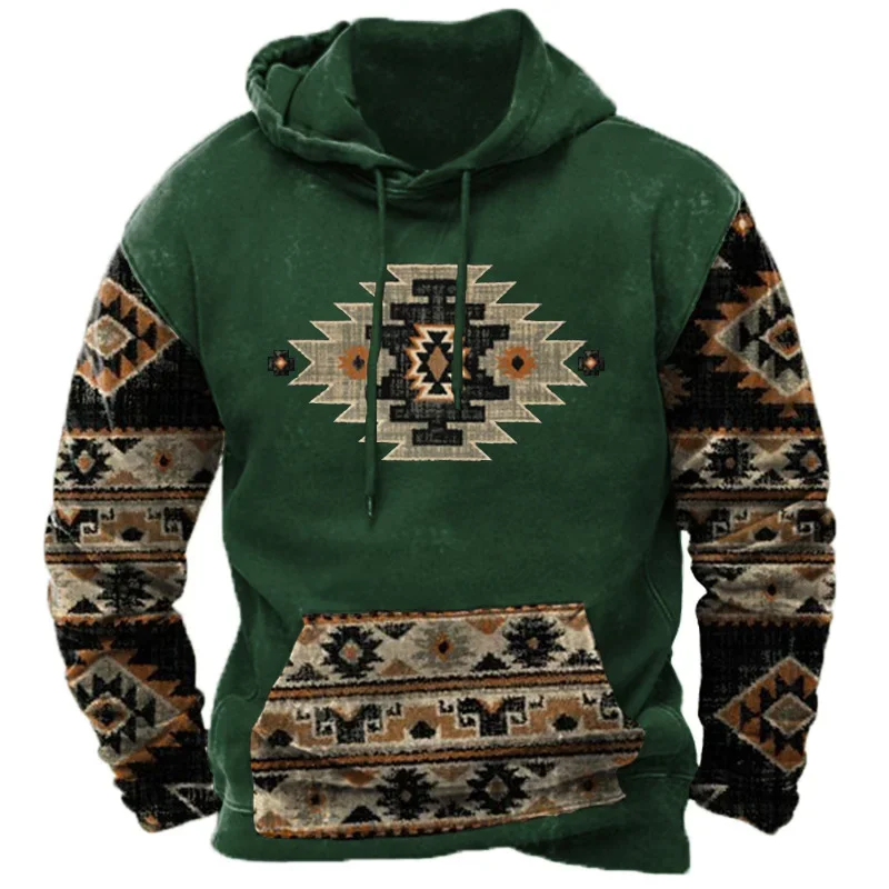 

Autumn Vintage Ethnic Style Hoodies Indian 3D Print Men Women Oversized Y2k Hoodie Pullovers Hooded Sweatshirts Kids Clothing