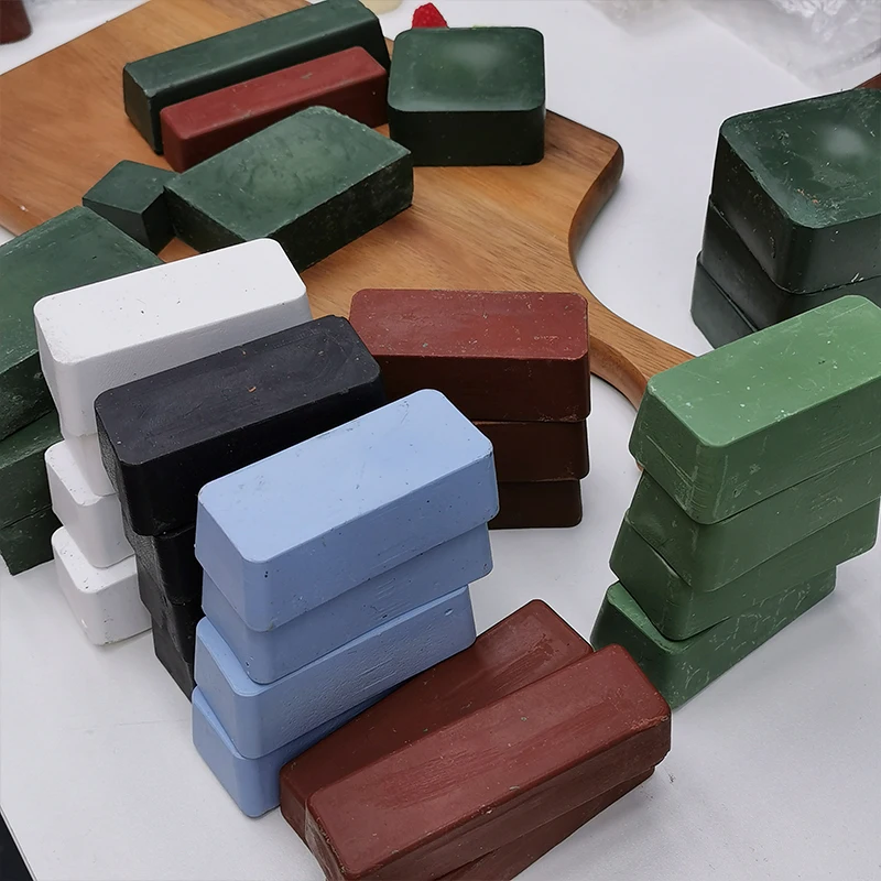Green Polishing Paste Chromium Oxide Abrasive Metal Polishing Wax Grinding Compound for Stropping Leather view 2