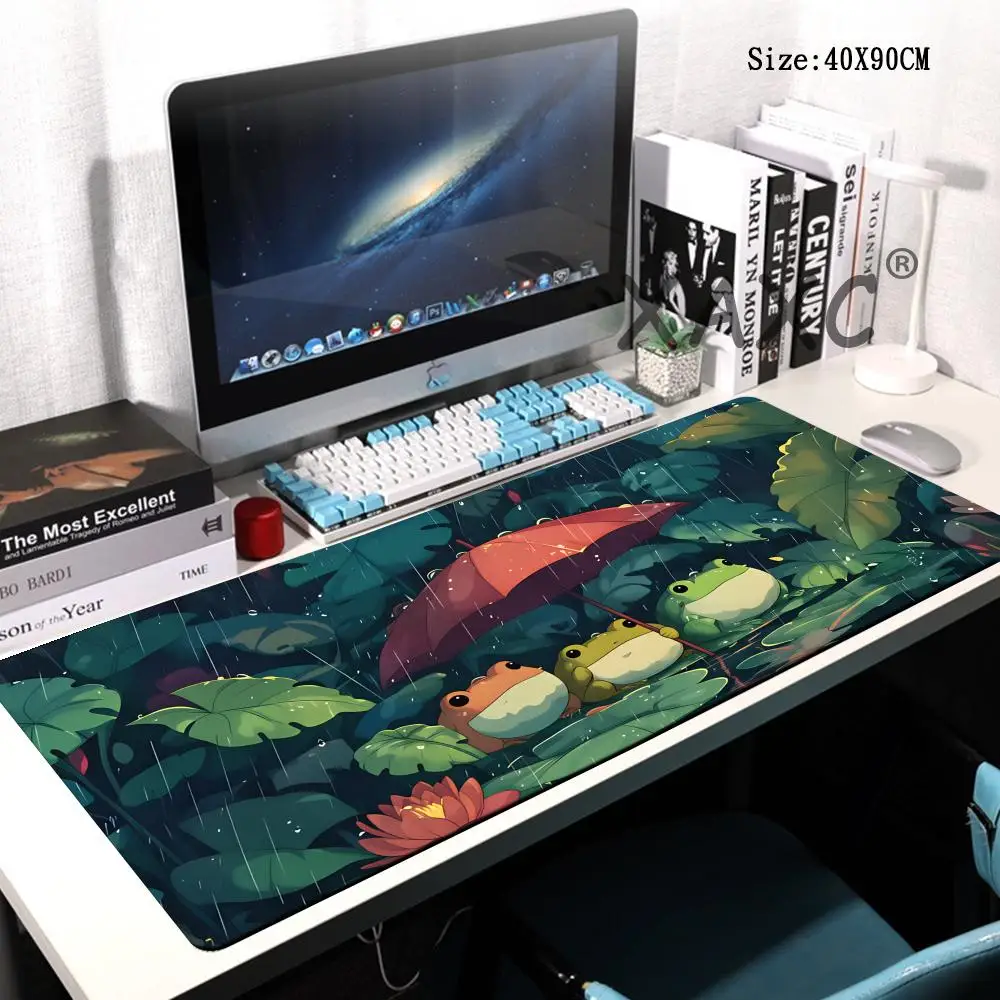

HYBXAXC Frog Large Mouse Pad XXL Non-slip Rubber Base Extended Office Computer Mousepad Keyboard Desk Mat for Gaming New Arrival