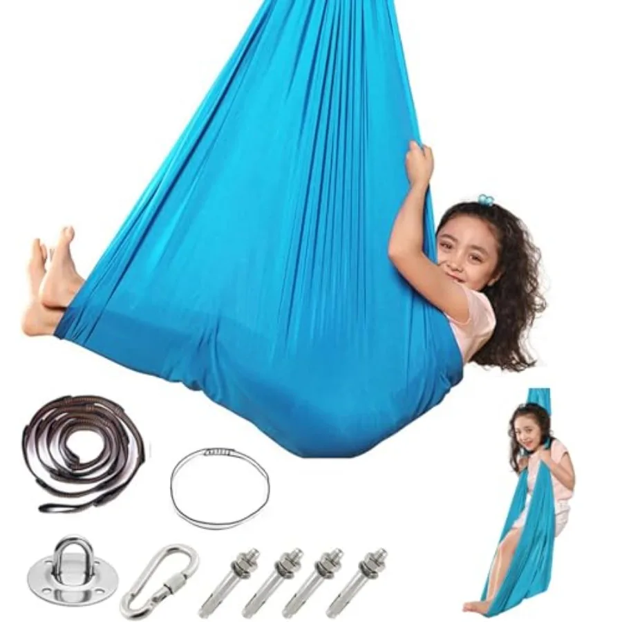 

Sensory Swing for Special Need Hardware Included Indoor Outdoor Hanger for Calming and Relaxing Cuddle Swing Happy for Autism A