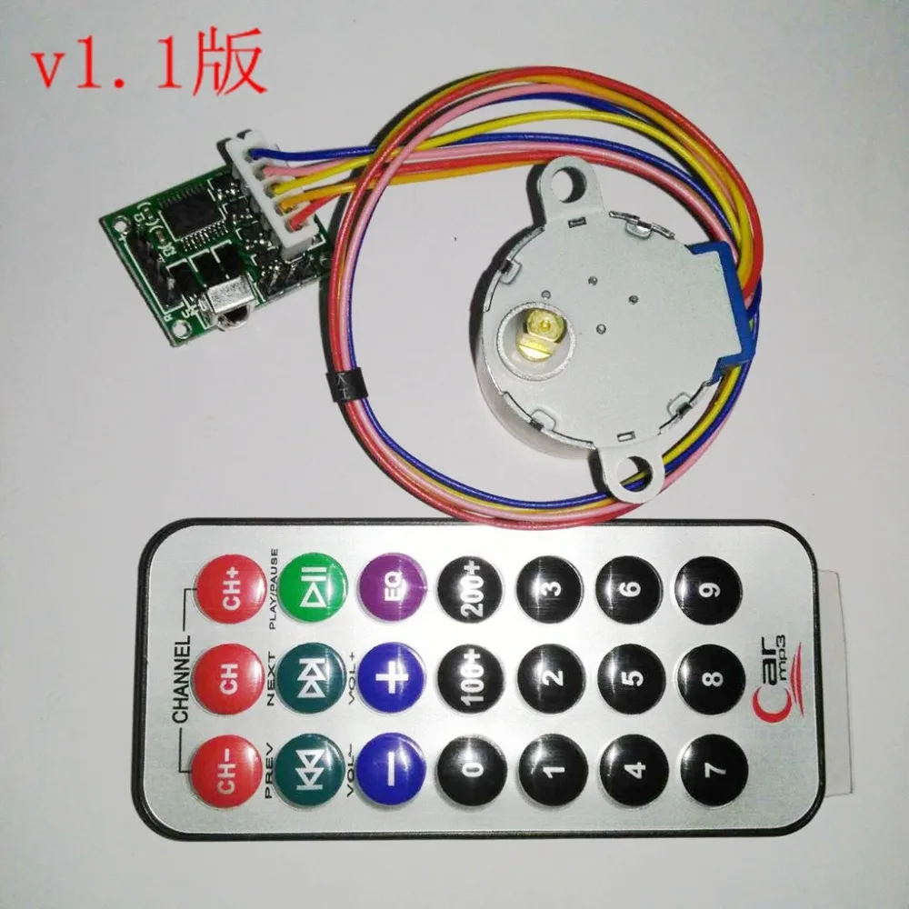 Stepper Motor Driver Board w Remote Control 4-phase 5-wire  RC adjustable Speed Forward / reverse start stop delay Timer