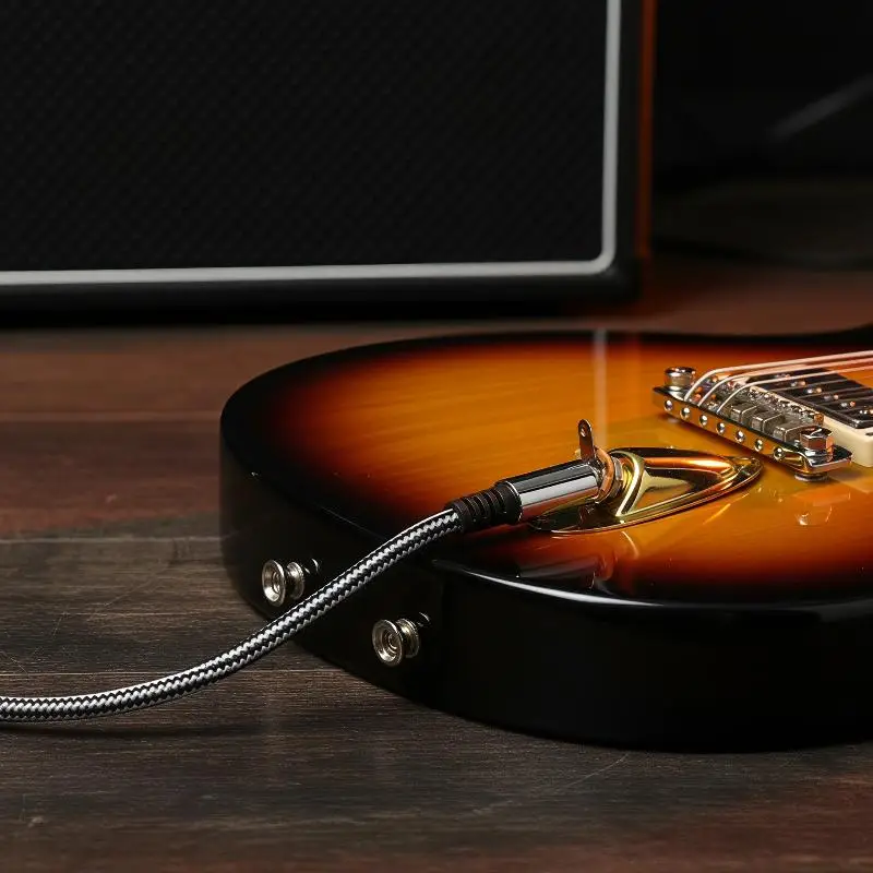 Electric Guitar Jack Plate Replacement 6.35mm Boat Shaped High Sensitivity Audio Connector for Live Show Guitarists Use