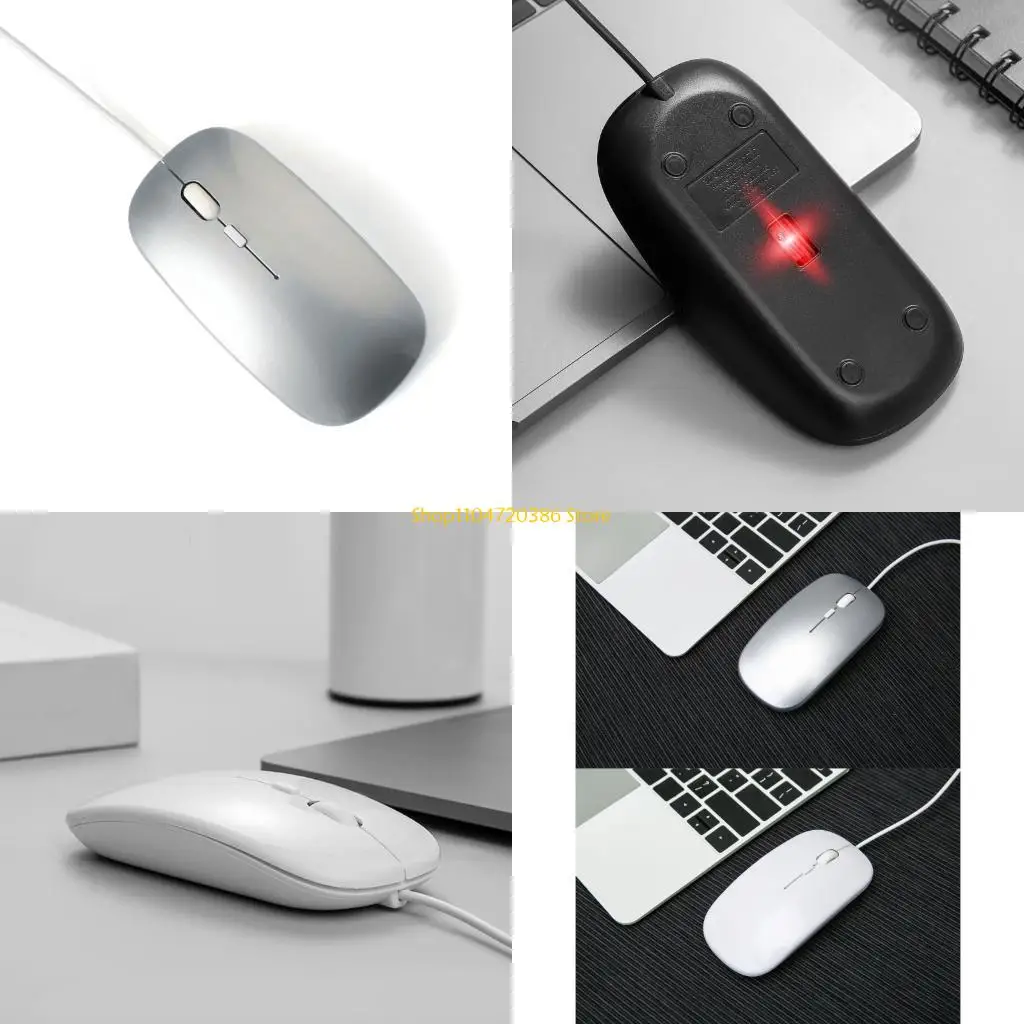 

K0EA USB C Проводная тихая мышь Прочность Пластиковая конструкция Плавное отслеживание