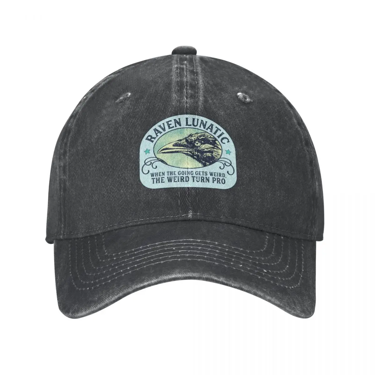 Raven Lunatic - When the going gets weird, the weird turn pro - Hunter S Thompson Quote Cowboy Hat Rave Sunhat Golf Men Women's