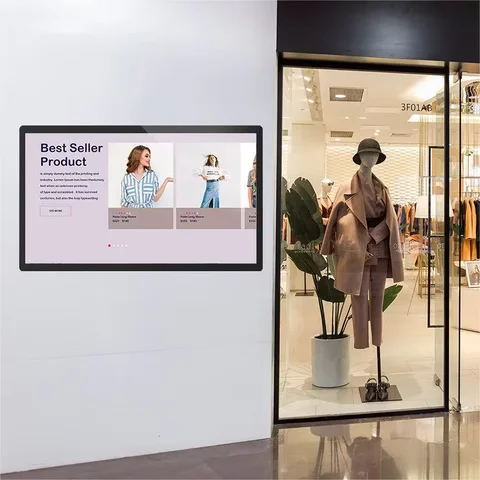 27 "montagem na parede tablet grande tela de toque android display casa inteligente controlador tv hdmi monitor publicidade vesa