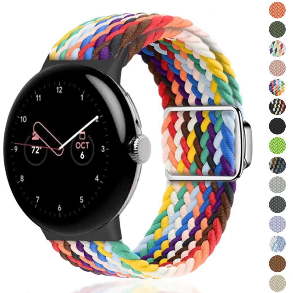 

Magnetic buckle Strap for Google Pixel Watch 2 Strap Braided Nylon Loop Bracelet for Google Pixel Watch Watchband Accessories