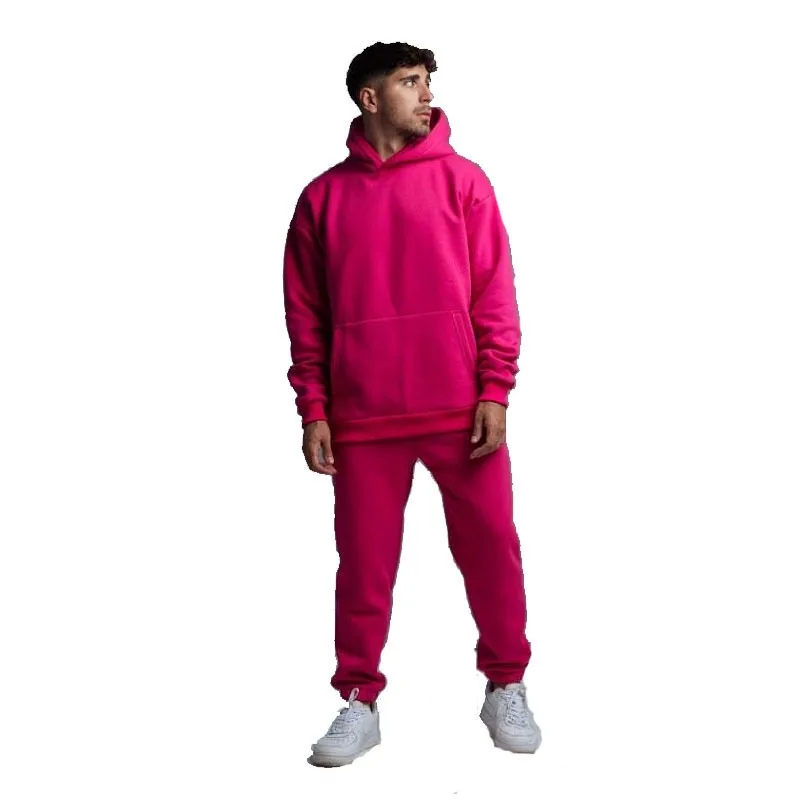 Men Thick Loose Pullover Hoodie Tracksuit Jogger Pants Casual Running Sport Outfit Spring Autumn Winter