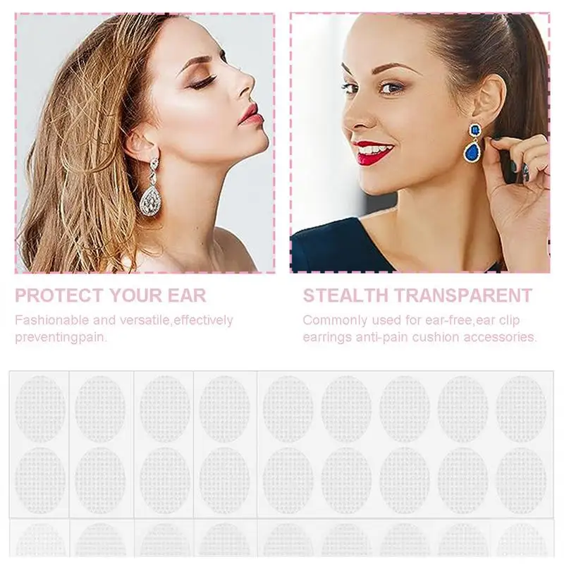 Earring Stickers For Split Earlobes Invisible Ear Lobe Protectors For Heavy Earrings Invisible And Comfortable 100Pcs/200Pcs