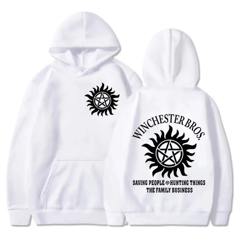 2026 Neue Jugendmode Supernatural Hoodie Punk-Stil Trendiger Bedruckter Pullover Retro Streetwear Oberteil – Detail 8