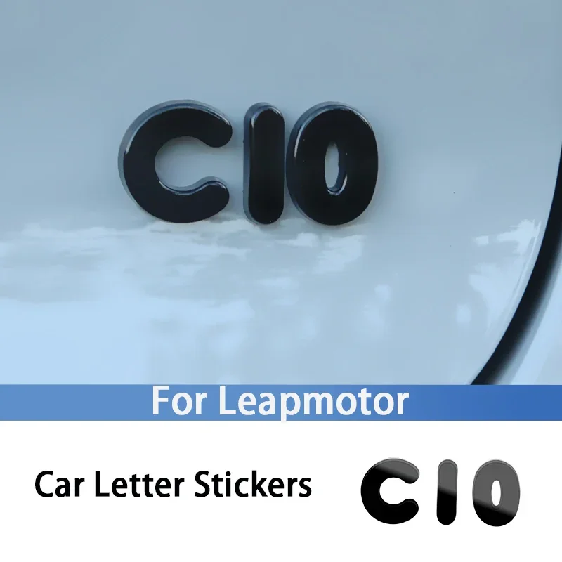 

For Leapmotor C10 Car Blackening Modification Logo Letters Front Rear Automotive Badges Modification Sticker