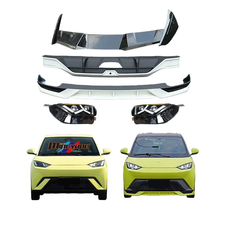 

Car Bumper Front Lip Head Light Spoiler Bodykit for Byd Seagull Upgrade 2024 Body Kits