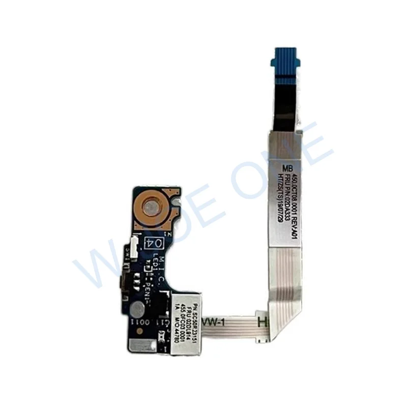 A ++ 02DL914 para Lenovo Thinkpad L380 L380 Yoga L390 L390 Yoga S2 3. ° S2 4. ° placa del botón de encendido del ordenador portátil con Cable