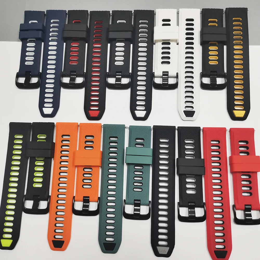 الأصلي حزام (استيك) ساعة 20 مللي متر 22 مللي متر ل Garmin Forerunner 265 255 245 165 حزام الموسيقى Vivoactive 6 5 Venu 3 2 الرياضة سيليكون سوار #2