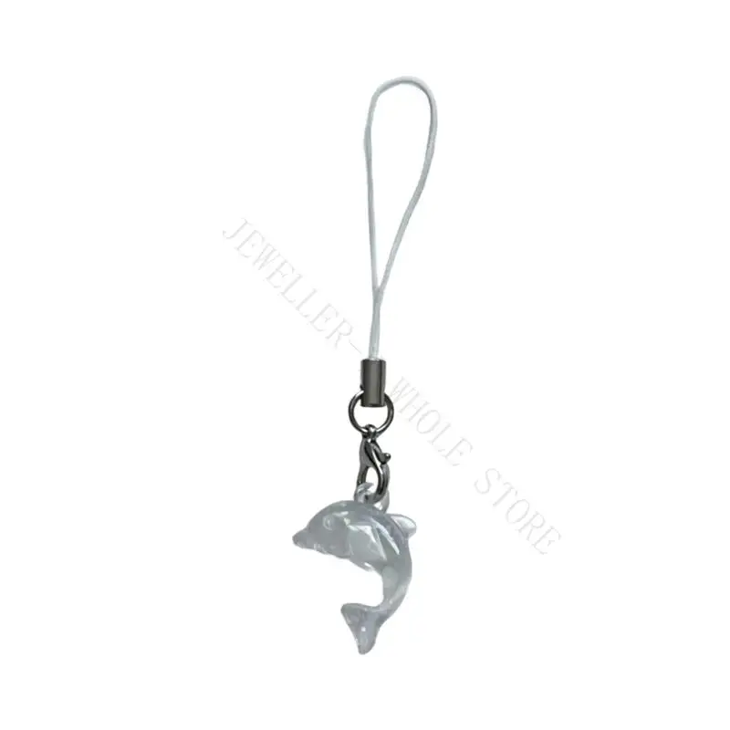 R7UF Multicolor Mini Dolphin Hanging Charm For DIY Jewelry Making And Craft Projects