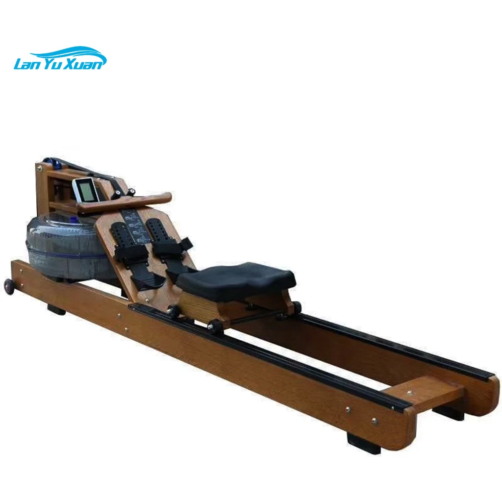 Rowing Machine Air Rower Seated Wooden Water Rowing Machine Gym Rowing Machine