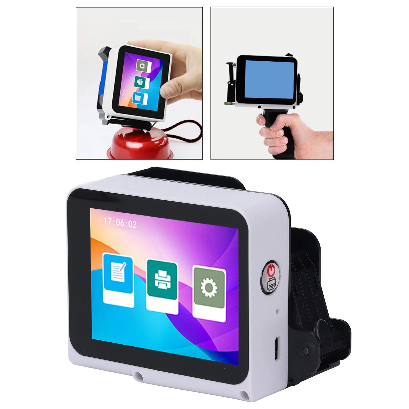 

Handheld Inkjet Printer Portable Handheld Printer 12.7mm 28 Languages Multipurpose 600dpi Easy To Use for Pipeline Stone Cable