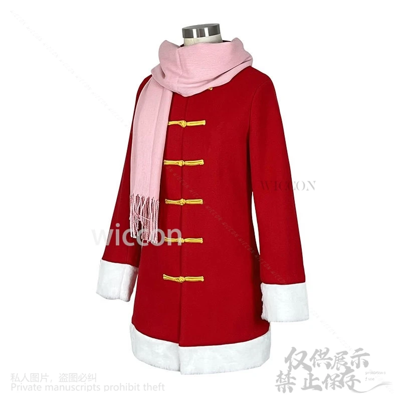 Anime Kintama Kag ien Cosplay Winter Kostuum Mantel Hanfu Sjaal Uniform Jurk Pruiken Rekwisieten Voor Halloween Kerst Meisjes Aangepast