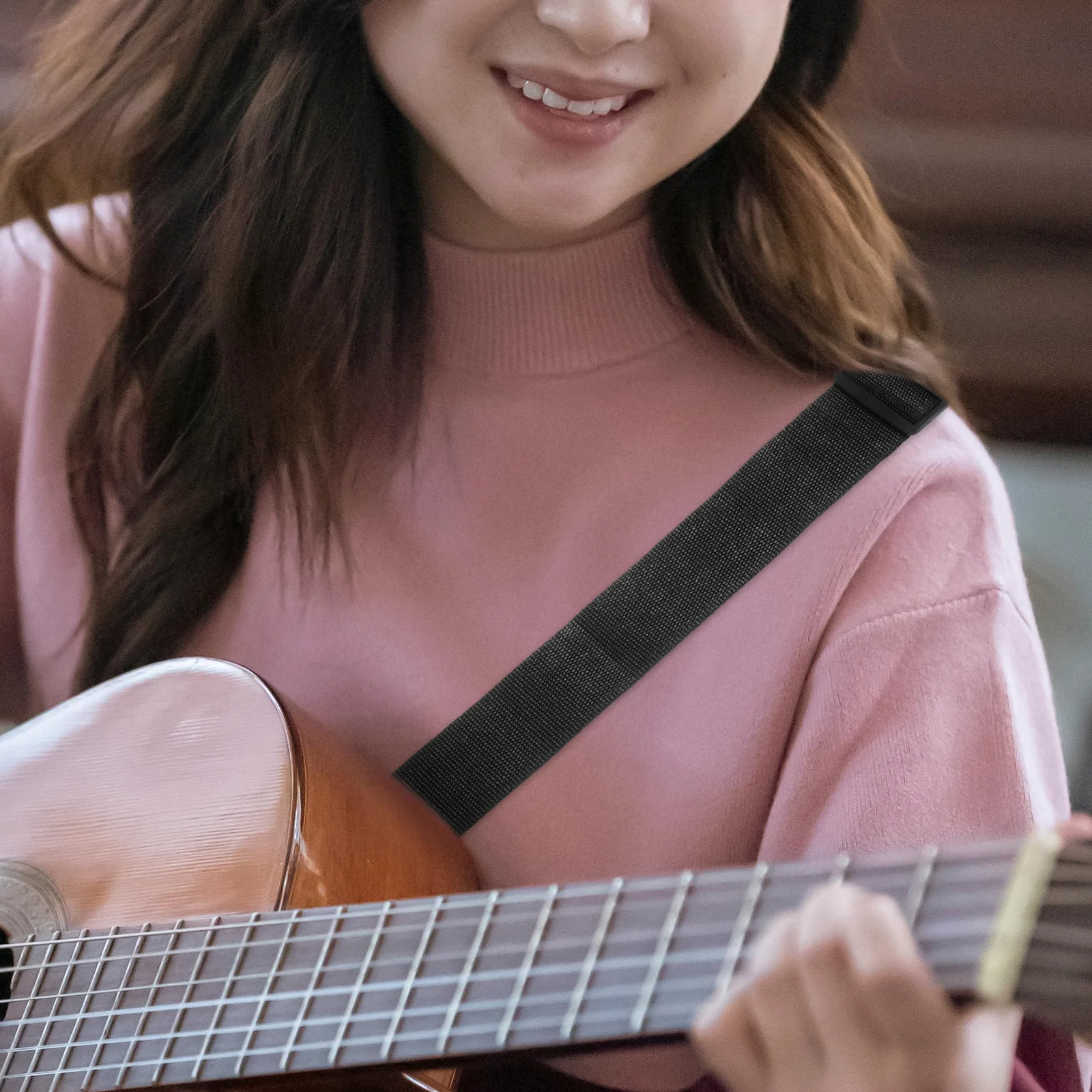 

2Pcs Thickened Adjustable Guitar Strap Breathable Shoulder Belt for Electric Acoustic Bass Guitar Ukulele Comfort