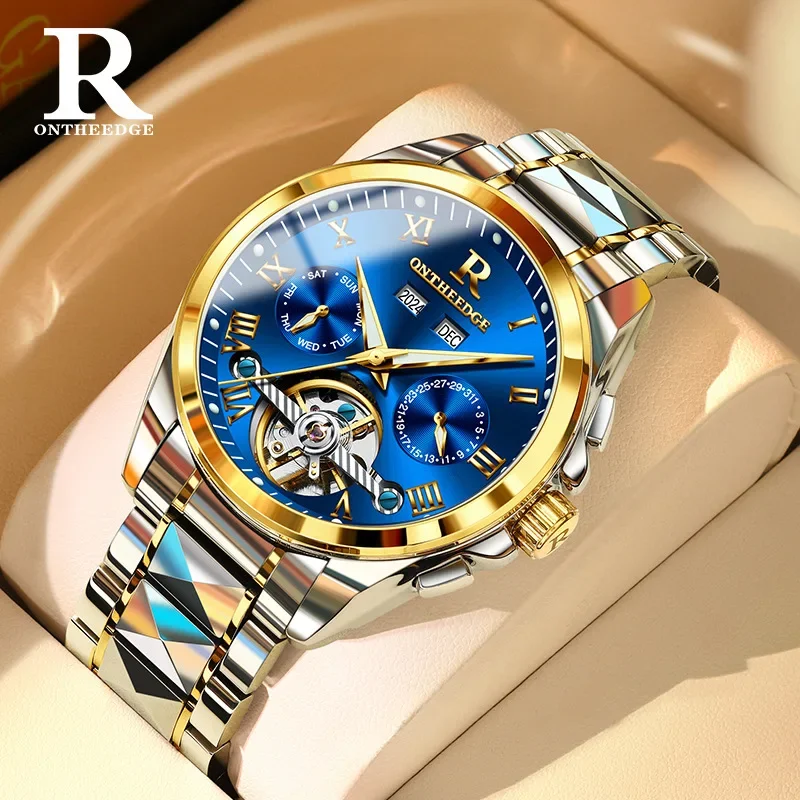 Ruizhiyuan brand watch wholesale manufacturer live broadcast hot-selling waterproof luminous mechanical watch men's watch