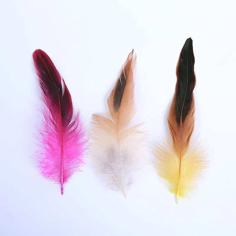 10-15 CM Purple Swimming Color Chicken Feather DIY Jewelry Accessories Feather Craft Decoration Clothing Accessories Ornaments