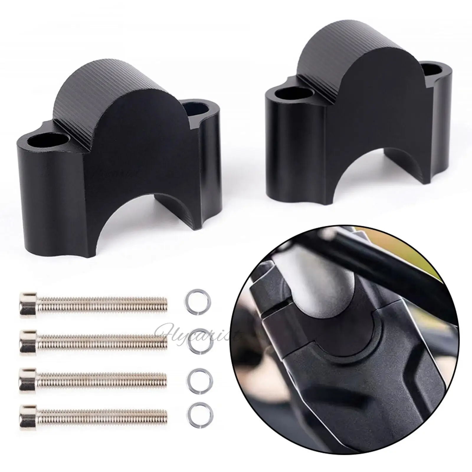 

For Trident 660 Motorcycle Handlebar Riser 28MM Handle Bar Clamp Extend Adapter