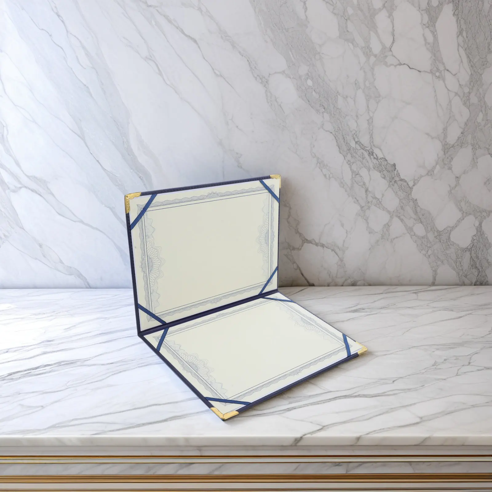 Size Diploma Cover Holder Award Certificate Holder For School Graduation Certificate Design A3 PU Document Folder