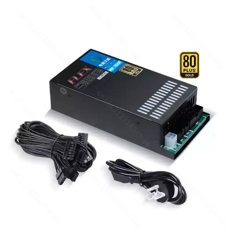 Full Modular 1U Flex PSU 7660B 400W 500W 600W  for ITX Mini PC Small Case Desktop Power Supply 80 PLUS Gold