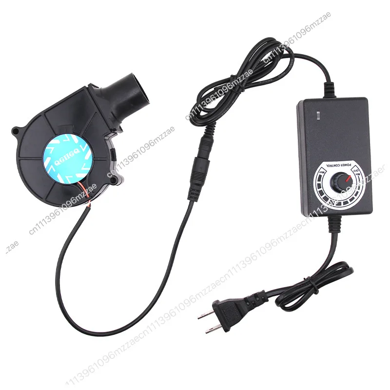 7530 Turbine Blower 100V220V Silent Adjustable Speed Firewood Stove Barbecue Oven Blower To Support Combustion Large Air Volume