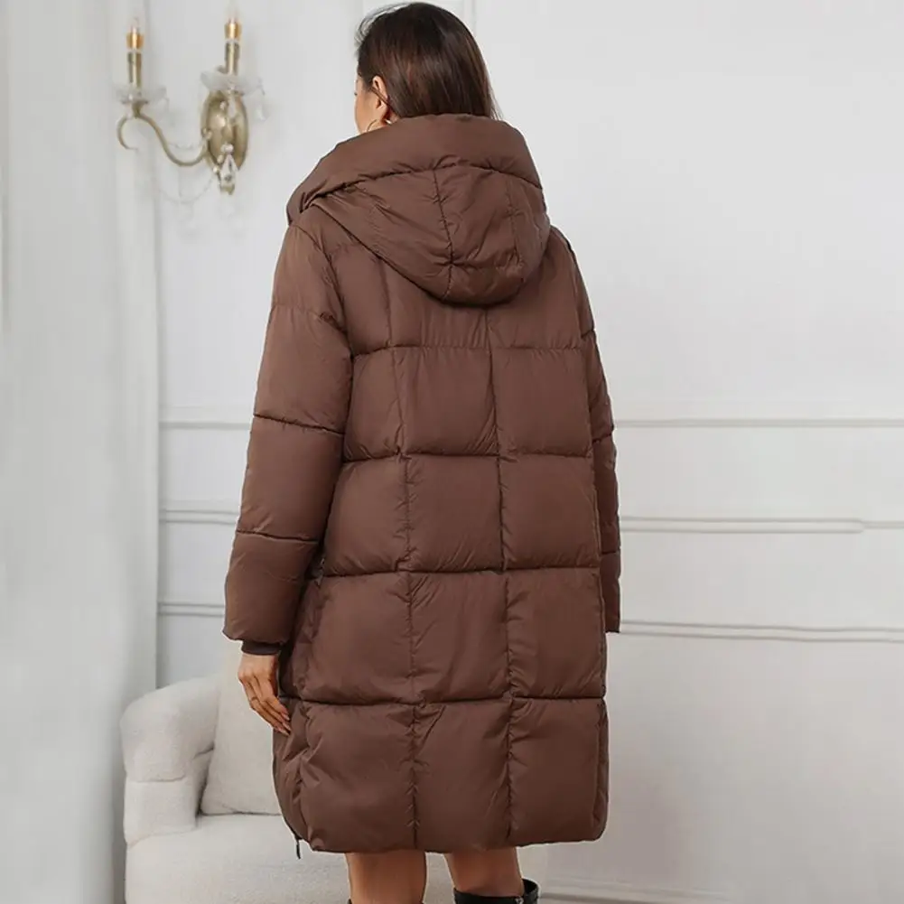 

Cardigan Sweatshirt Women Hooded Long Coats Splice Casual Zipper Thick Coat Pocket Outwear Solid Jacket Autumn Sweatshirt