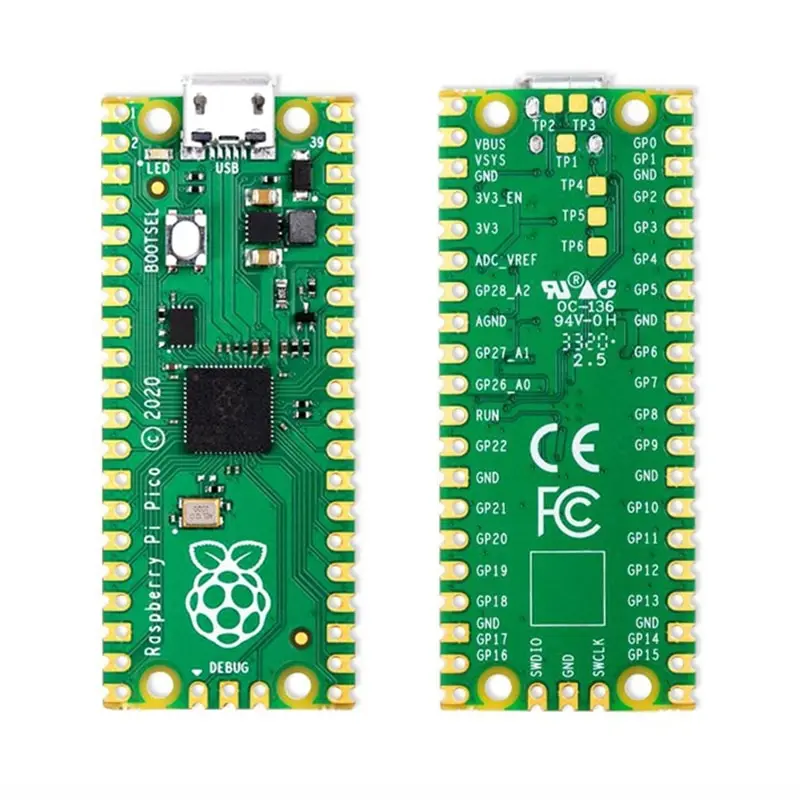 Для Raspberry Pi Pico Board RP2040 TYPE-C MICRO двухъядерный КБ ARM микрокомпьютер с низкой мощностью