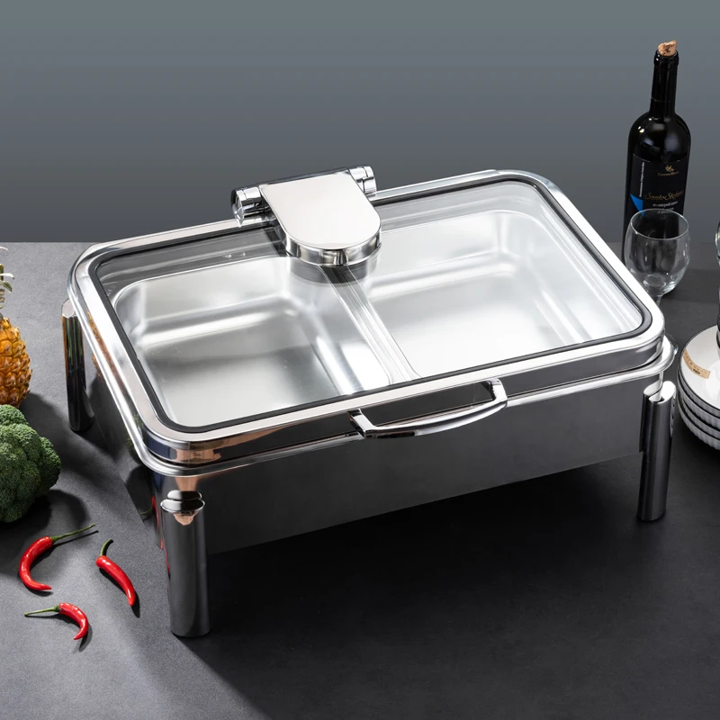 Rectangular Chafing Dishes For Sale Stainless steel 304 Reasonable Chauffandise For Hotel Serving Buffet Equipment