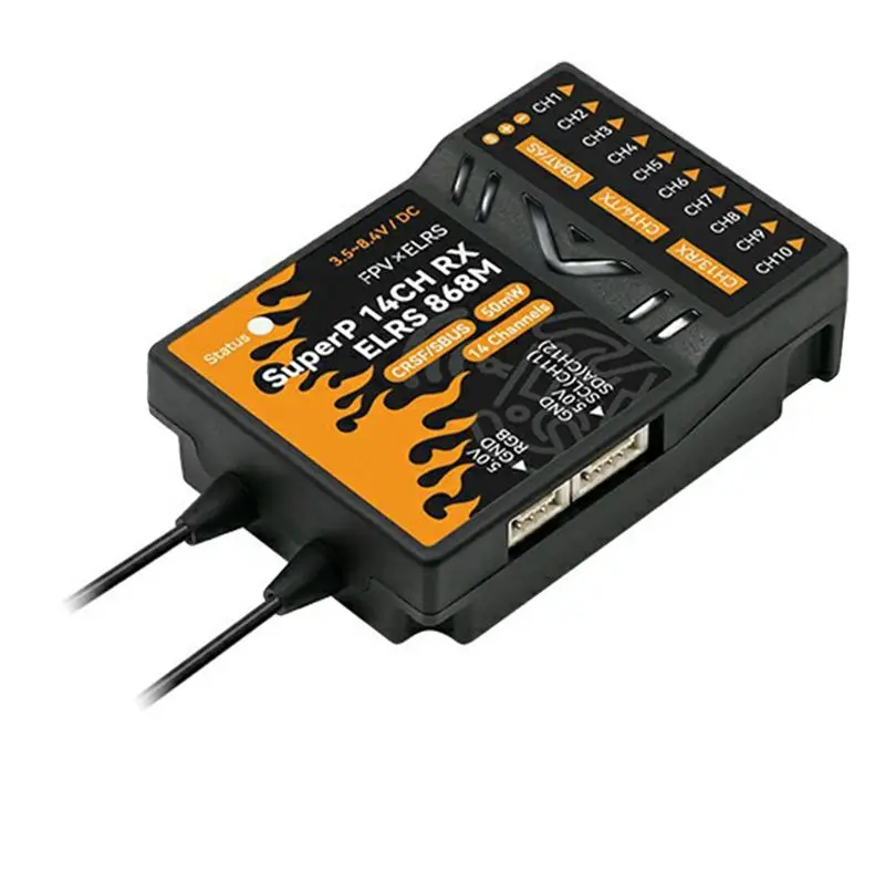 

ABKN-For BETAFPV Superp Diversity Receiver RX 14CH с 2 антеннами, двойной прием для радиоуправляемых FPV самолетов, лодок, дронов