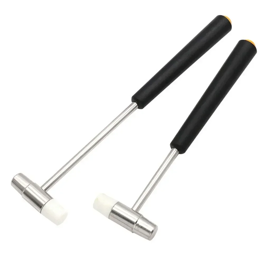 150/185/177/198mm Mini Hammer Repair Tool Metal Rubber Hammer Double Head Portable Hammer For DIY Jewelry Watch Repair Hand Tool