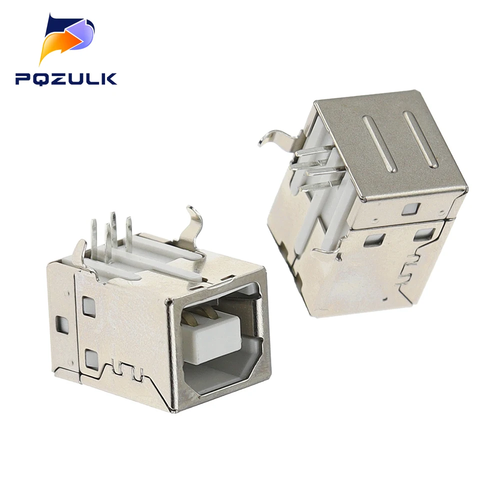 1PCS B Female 90 Degree Square Port USB Base Printer Interface USB Data Interface USB Socket USB Interface