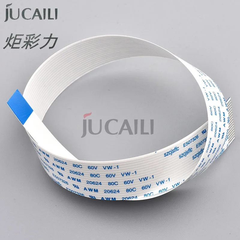 Jucaili 10PCS 16P*400mm*A head data cable for Epson 5113 Solvent UV flatbed printer printhead flat data cable 16pin