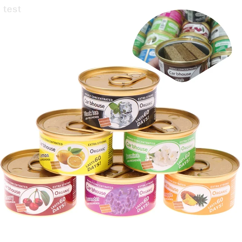 معطرات الهواء للسيارة نكهة السيارة كتل خشبية معلبة نكهة القهوة طويلة الأمد لوازم مزيل العرق للسيارات الروائح #1