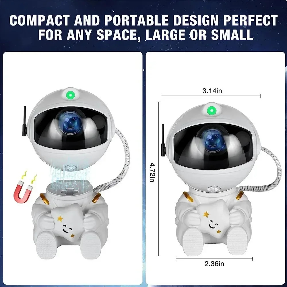 Galaxy Star Astronaut Projector LED Night Light Starry Sky Porjectors Lamp Decoration Bedroom Room Decorative For Children Gifts