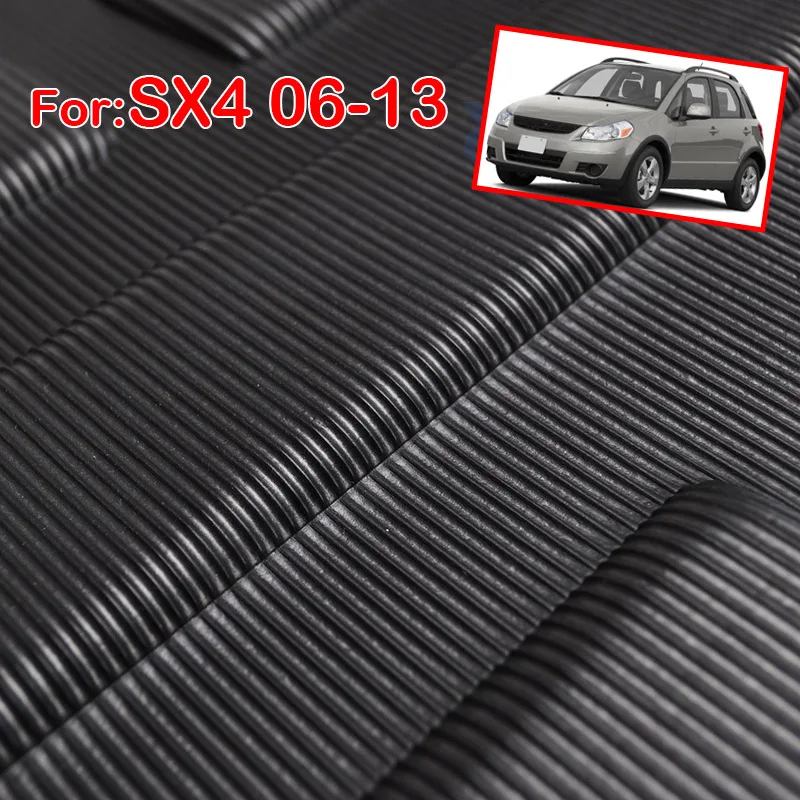 Rear Trunk Mat Cargo For SUZUKI SX4 Hatchback SEDICI Boot Liner 2006-2013 Tray Floor Carpet Protector 2007 2008 - 2011 2012
